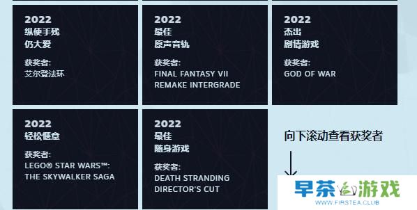 Steam2022年度大奖名单